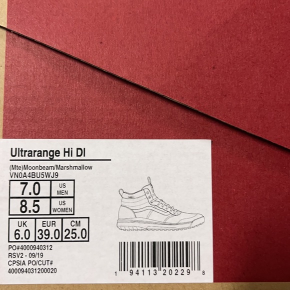 •• VANS ULTRARANGE HI DL MTE MOONBEAM/MARSHMALLOW WMNS - Picture 16 of 16
